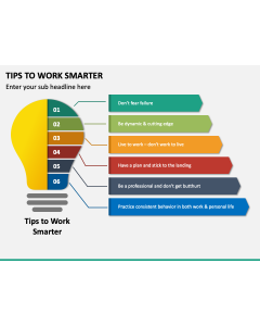 Tips to Work Smarter PPT Slide 1