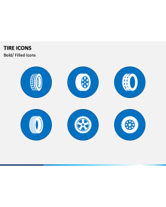 Tire Icons PPT Slide 1