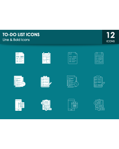 To-Do List Icons PPT Slide