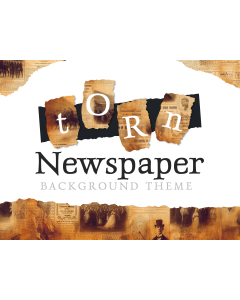Torn Newspaper Background Theme PPT Thumbnail