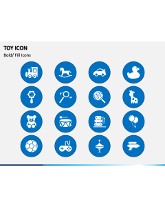 Toy Icons PPT Slide 1