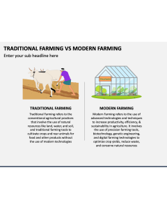 Traditional Farming Vs Modern Farming PPT Slide 1