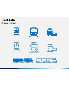 Train Icons PPT Slide 1