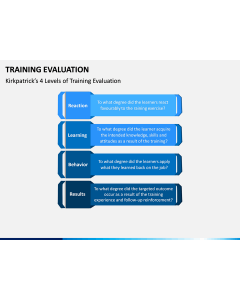 Training Evaluation PPT Slide 1