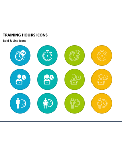 Training Hours Icons PPT Slide 1