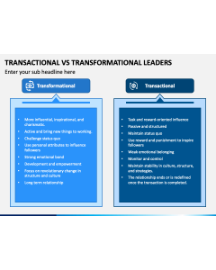 Transactional Vs Transformational Leaders PPT Slide 1