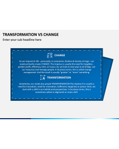 Transformation Vs Change PPT Slide 1