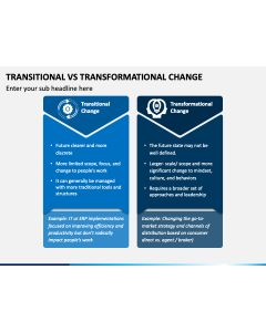 Transitional Vs Transformational Change PPT Slide 1