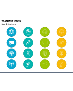 Transmit Icons PPT Slide 1