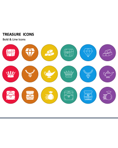 Treasure Icons PPT Slide 1
