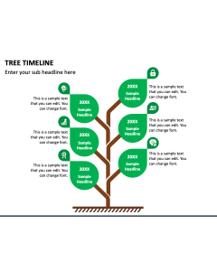Tree Timeline Free PPT Slide 1