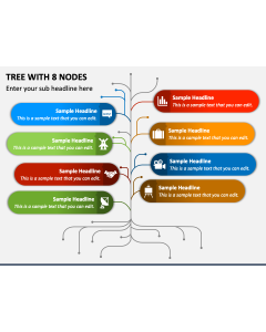 Tree with 8 Nodes PPT Slide 1