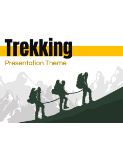 Trekking Presentatie Thema PPT Miniatuur
