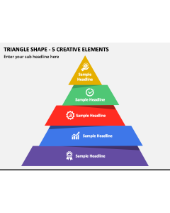 Triangle Shape - 5 Creative Elements PPT Slide 1