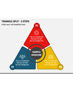 Triangle Split - 3 Steps PPT Slide 1