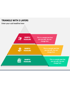 Triangle with 3 Layers PPT Slide 1