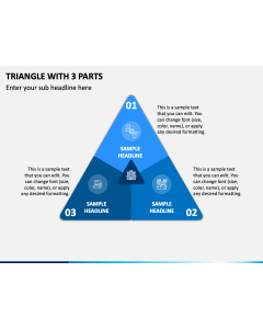 Triangle With 3 Parts Slide 1