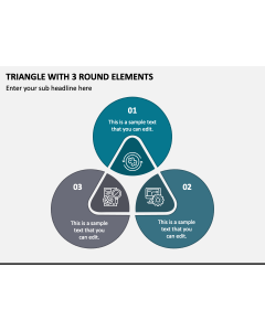 Triangle with 3 Round Elements PPT Slide 1