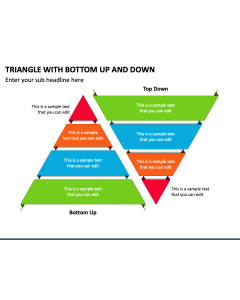 Triangle with Bottom up and Down PPT Slide 1