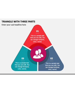Triangle with Three Parts PPT Slide 1