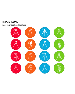 Tripod Icons PPT Slide 1