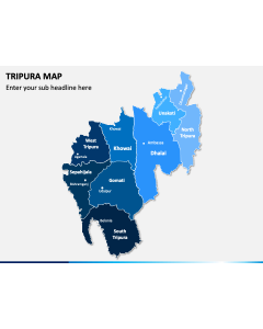 Tripura Map PPT Slide 1