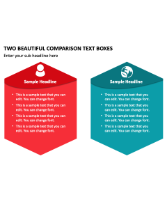 2 Beautiful Comparison Text Boxes PPT Slide 2
