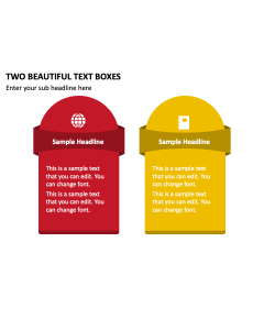 Two Beautiful Text Boxes PPT Slide 2