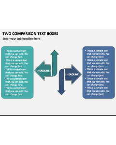 Two Comparison Text Boxes PPT Slide 1