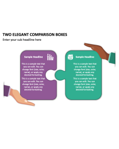Two Elegant Comparison Boxes PPT Slide 2