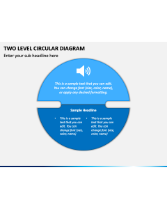 Two Level Circular Diagram PPT Slide 1