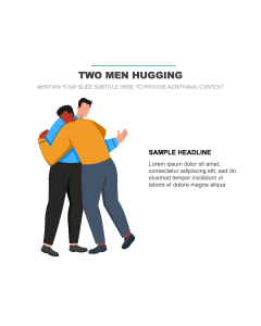 Two Men Hugging PPT Thumbnail