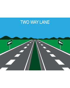 Two Way Lane PPT Slide 1