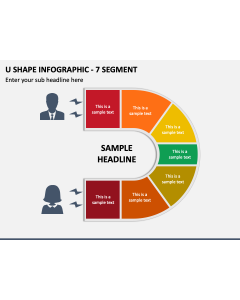 U Shape Infographic - 7 Segment PPT Slide 2