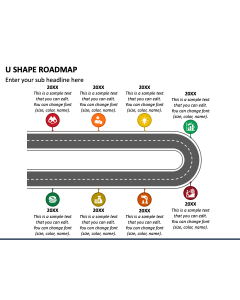 U Shape Roadmap PPT Slide 1