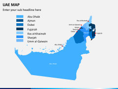 UAE map PPT slide 1