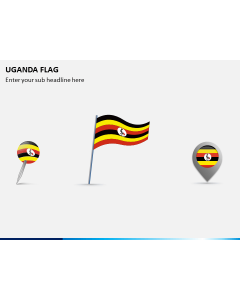 Uganda Flag PPT Slide 1