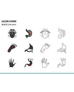 Ulcer Icons PowerPoint Slide 1