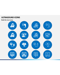 Ultrasound Icons PPT Slide 1