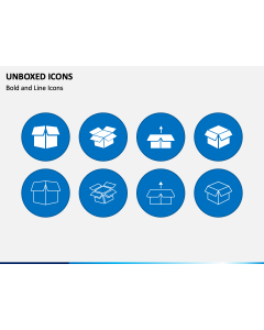 Unboxed Cube Icons PPT Slide 1