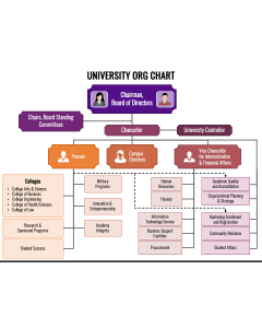 University Org Chart PPT Slide 1