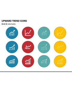 Upward Trend Icons PPT Slide 1
