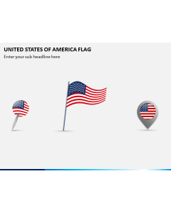 United States of America (USA) Flag PPT Slide 1