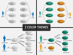 Use cases diagram PPT cover slide 