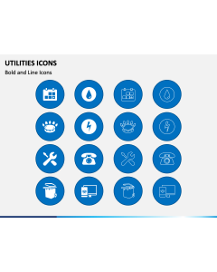 Utilities Icons PPT Slide 1