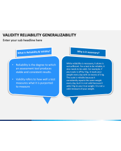Validity Reliability Generalizability PPT Slide 1