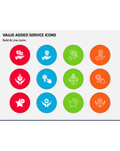 Value Added Service Icons PPT Slide 1
