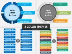 Value added services PPT cover slide