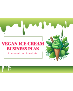 Vegan Ice Cream Business Plan PPT Slide 1