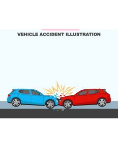 Vehicle Accident Illustration PPT Slide 1